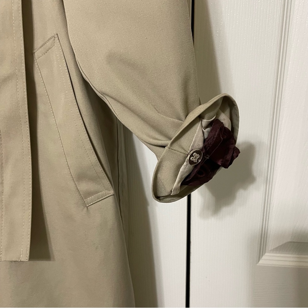 London Fog Beige Trench Coat - Picture 6 of 14